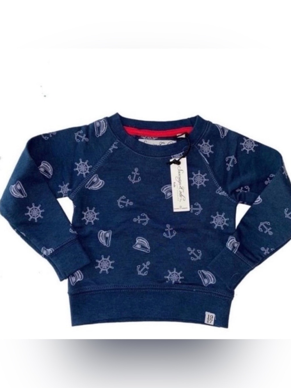 - Sovereign Code anchors navy sweatshirt